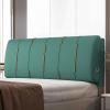 Bed Rest Reading Pillow Large Headboard Backrest Wedge Pillow Positioning Support Daybed Pillow Lumbar Pad Upholstered with Removable Headboard Cover,B,with headboard King 70.8" view 1