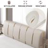 Bed Rest Reading Pillow Large Headboard Backrest Wedge Pillow Positioning Support Daybed Pillow Lumbar Pad Upholstered with Removable Headboard Cover,B,No headboard Queen 59" view 4