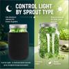 Sprouting Kit,Seed Sprouting Jar Kit,2Pcs Large Wide Mouth Mason Jar with 304 Stainless Steel Screen Sprout Lid,Sprout Jar Stand,Tray,Blackout Sleeves,Sprouts Growing Kit for Broccoli,Mung Bean view 2