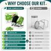 Sprouting Kit,Seed Sprouting Jar Kit,2Pcs Large Wide Mouth Mason Jar with 304 Stainless Steel Screen Sprout Lid,Sprout Jar Stand,Tray,Blackout Sleeves,Sprouts Growing Kit for Broccoli,Mung Bean view 3