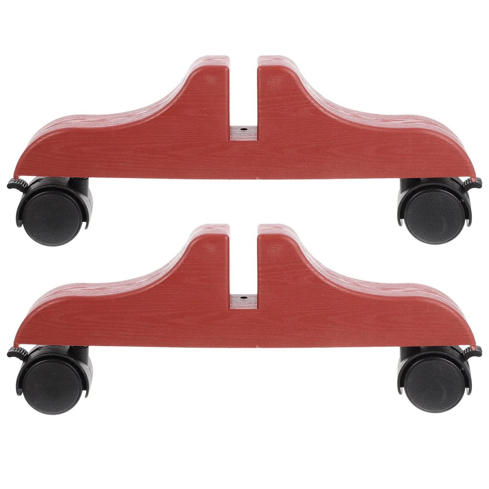 Zerodeko 2pcs Room Partition Support Brackets with Wheels Rolling Divider Base Thickened Screen Feet for Folding Screens Practical and Convenient for Use