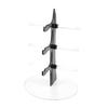 Zerodeko Sailboat-Shaped Eyeglass Display Stand Sunglasses Holder for Home and Shop Storage Organizer for Eyewear and Accessories Black view 1