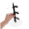 Zerodeko Sailboat-Shaped Eyeglass Display Stand Sunglasses Holder for Home and Shop Storage Organizer for Eyewear and Accessories Black view 2