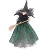 Sosoport Halloween Tree Topper Witch Decorative Treetop Star Halloween Tree Top Decoration Tree Witch Doll Decor Ornament view 1