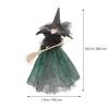 Sosoport Halloween Tree Topper Witch Decorative Treetop Star Halloween Tree Top Decoration Tree Witch Doll Decor Ornament view 2