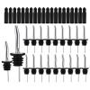 20 Pack Liquor Pour Spout, Liquor Bottle Pourers, Pour Spouts for Liquor Bottles with Dust Caps Seal Covers, Bar Tool, Hygienic, Dishwasher Safe view 1