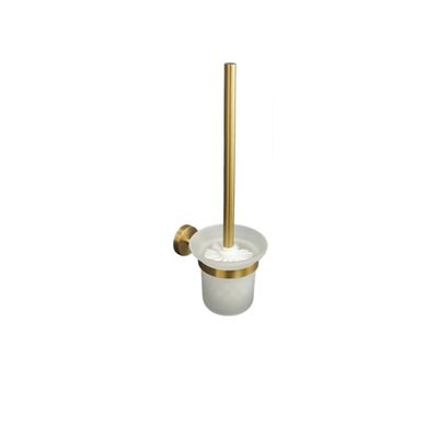 Gold Brushed Bathroom Accessories Hardware Set Towel Bar Rail Paper Holder Robe Hook Soap Dish Towel Hanger Shelf Toilet Brush,toilet brush holder