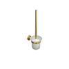 Gold Brushed Bathroom Accessories Hardware Set Towel Bar Rail Paper Holder Robe Hook Soap Dish Towel Hanger Shelf Toilet Brush,toilet brush holder view 1