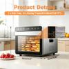 Hakka Food Dehydrator, 8 trays Food Dehydrator Machine for Jerky/Vegetables/Fruits/Meat/Dog Treats/Herbs, Stainless Steel, 700W view 3