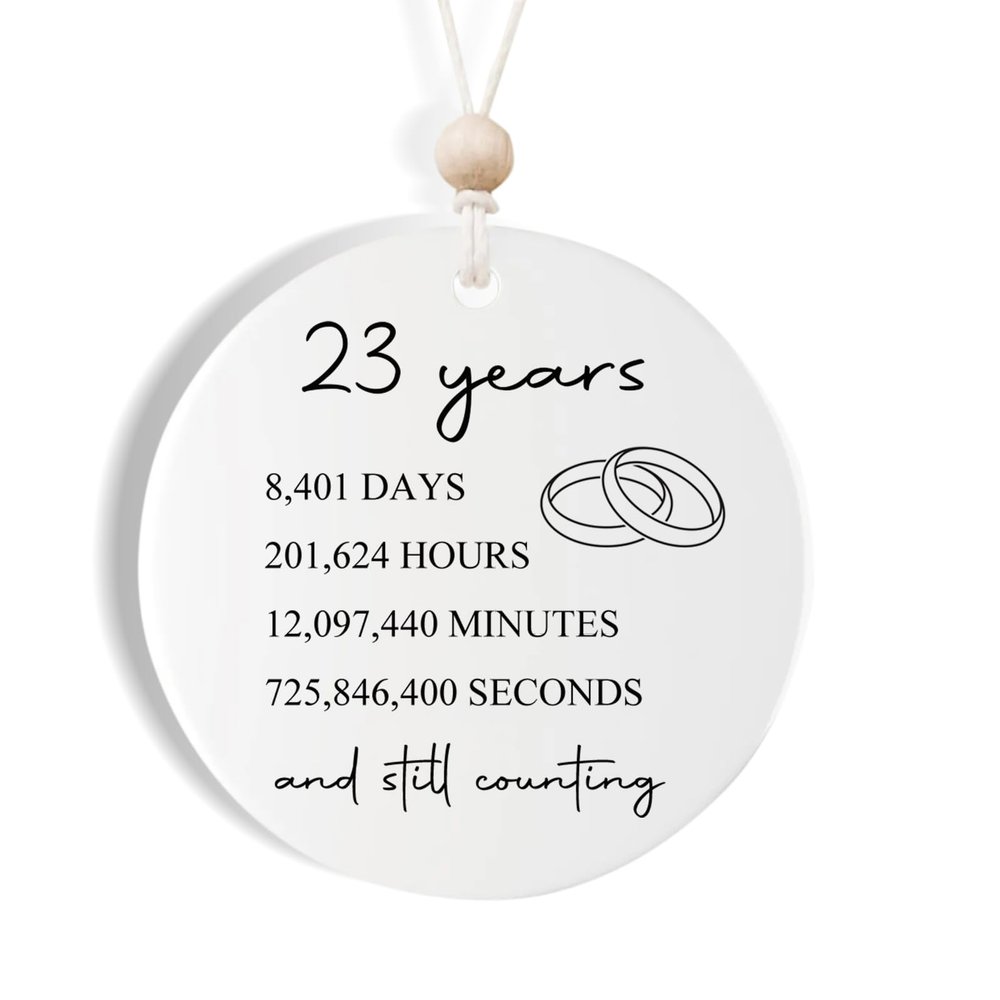 23rd Wax Wedding for Couple Wife Husband 23 Years Marriage Gift for Him Her