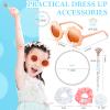 Yilloog 20 Pcs Flower Girl Proposal Gifts Box Set Water Bottle Tumbler Round Glasses Necklace Pearl Bracelet Will You Be My Flower Girl for Wedding(Pink) view 4