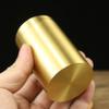 UPTALY 2 pcs 100% Brass Toothpick Holders (Small Cylindrical Shape), Thicken Tooth Picks Container (Gold Color), Toothpicks Storage Box, Mini Copper Toothpick Dispensers view 2