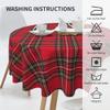 BETGINY Christmas Tablecloth 60 Inch Round Red Green Buffalo Plaid Tablecloth Dust-Proof Wrinkle Resistant Rustic Christmas Checkered Table Cloth for Holiday Party Dining view 3