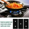 Stove Protector Liners, 5 Hole Gas Stove Pad, Reusable Gas Burner Covers, Washable Gas Stove Protective Cover, Cleaning Anti-Dirty Pad view 4