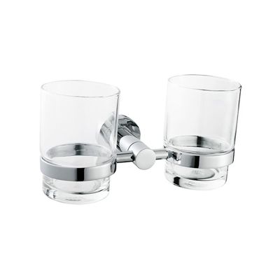 Bathroom Accessories Stainless Steel Polished Towel Shelf Toilet Paper Holder Soap Holder Towel Rack Toothbrush Holder Robe Hook,double cup holder