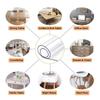 LENG Kitchen Table Protector Clear Tablecloths Waterproof Table Cover Rectangle Desk Mat PVC Table Cloth Easy to Clean Thick 1.0/1.5/2.0/3.0mm (Color : 3.0mm, Size : 90x90cm/35 * 35in) view 3