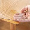 LENG Kitchen Table Protector Clear Tablecloths Waterproof Table Cover Rectangle Desk Mat PVC Table Cloth Easy to Clean Thick 1.0/1.5/2.0/3.0mm (Color : 3.0mm, Size : 90x90cm/35 * 35in) view 4