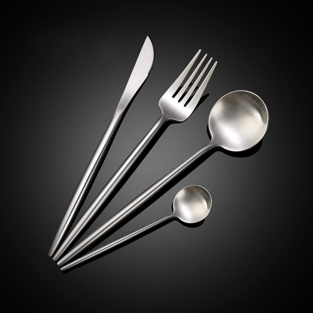 32 Piece Silverware Set for 8,Durable 18/10 Stainless Steel Flatware Sets,Eating Home Kitchen Wedding Restaurant Set for Cutlery Include Knife Fork Spoon Teaspoon Delicate Tableware