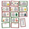 Christmas Party Games - Christmas Scavenger Treasure Hunt Clues Cards, Xmas Game Cards, Christmas Eve/Happy New Year Party Supplies Decorations(13 Cards With Colourful Envelopes) view 1