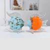 DECRZPB Handmade Glass Orange Fish Tropical Fish Figurine Blown Glass Glaze Crystal Gift for Christmas Birthday Home Decor Table Ornament view 4