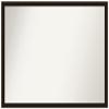 Amanti Art Brown Bathroom Mirror for Over Sink, 29x40 Espresso Brown Rectangle Vanity Mirror, X-Large Rustic Wood Frame, Hangs Horizonally and Vertically, Bathroom Wall Decor, Non-Beveled Edge view 1