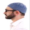 ihvan online Turkish Muslim Winter Wool Knitting Kufi Hats for Men, Taqiya, Takke, Peci, Islamic Caps, Islamic Gifts, Standart Size, Blue view 4