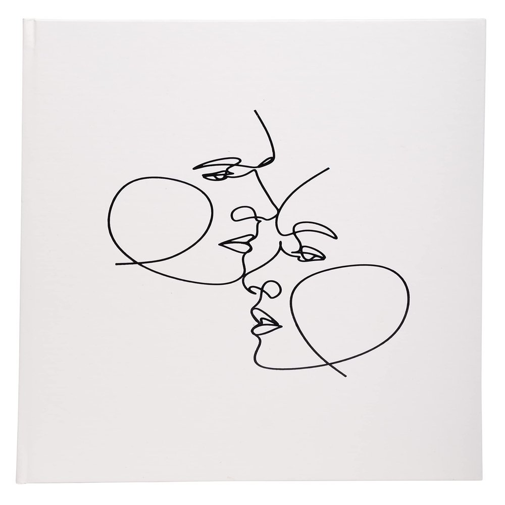 EXACOMPTA Guest Book, Off-White, Vertical