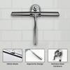 Squeegee for Shower Glass Door with Holder, 10" Silicone Blade, Stainless Steel Chrome Handle, for Kitchen Window, Bathroom Mirror & Car Glass Cleaning by Fab Glass and Mirror view 2