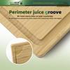 BAMOTTO CRAFTBAMBOO XXL Extra Large 100% Organic Bamboo Cutting Board 24"x18" - Butcher Block Chopping/Carving Board with Handle & Juice Groove for Turkey, Meat, Vegetables, BBQ view 3