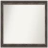 Amanti Art Brown Bathroom Mirror for Over Sink, 32x43 Alta Rustic Char Rectangle Vanity Mirror, X-Large Country Rustic Frame, Hangs Horizonally and Vertically, Bathroom Wall Decor, Non-Beveled Edge view 1
