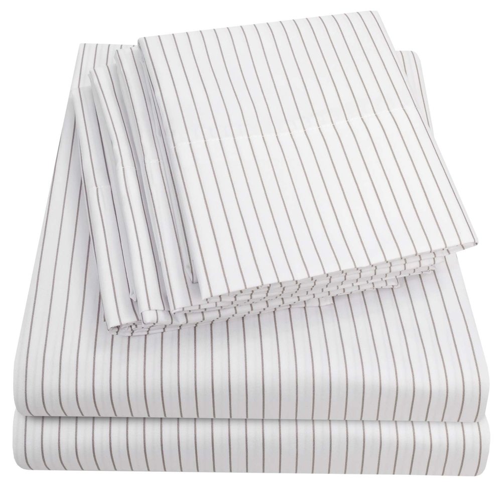 Sweet Home Collection Cal King Size Bed Sheets - 6 Piece 1500 Thread Count Fine Brushed Microfiber Deep Pocket Set - Extra Pillow Cases, Great Value (Pack of 6, 36 Count Total)