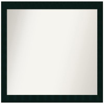 Amanti Art Black Wall Mirror 31x42 Tribeca Black Rectangle Bathroom Mirror for Wall Decor Living Room, X-Large Modern Wood Frame, Hangs Horizonally and Vertically, Bathroom Decor, Non-Beveled Edge