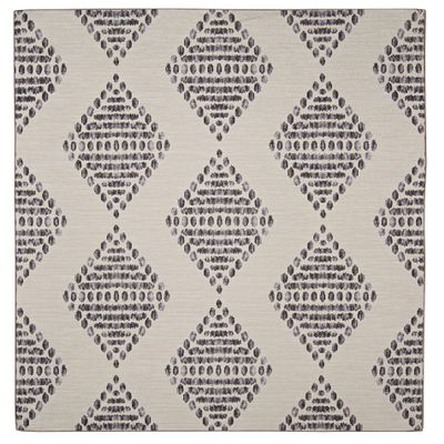 Linon The Anywhere Indoor Outdoor Washable Sapelo Ivory & Brown 2' X 3' Accent Rug