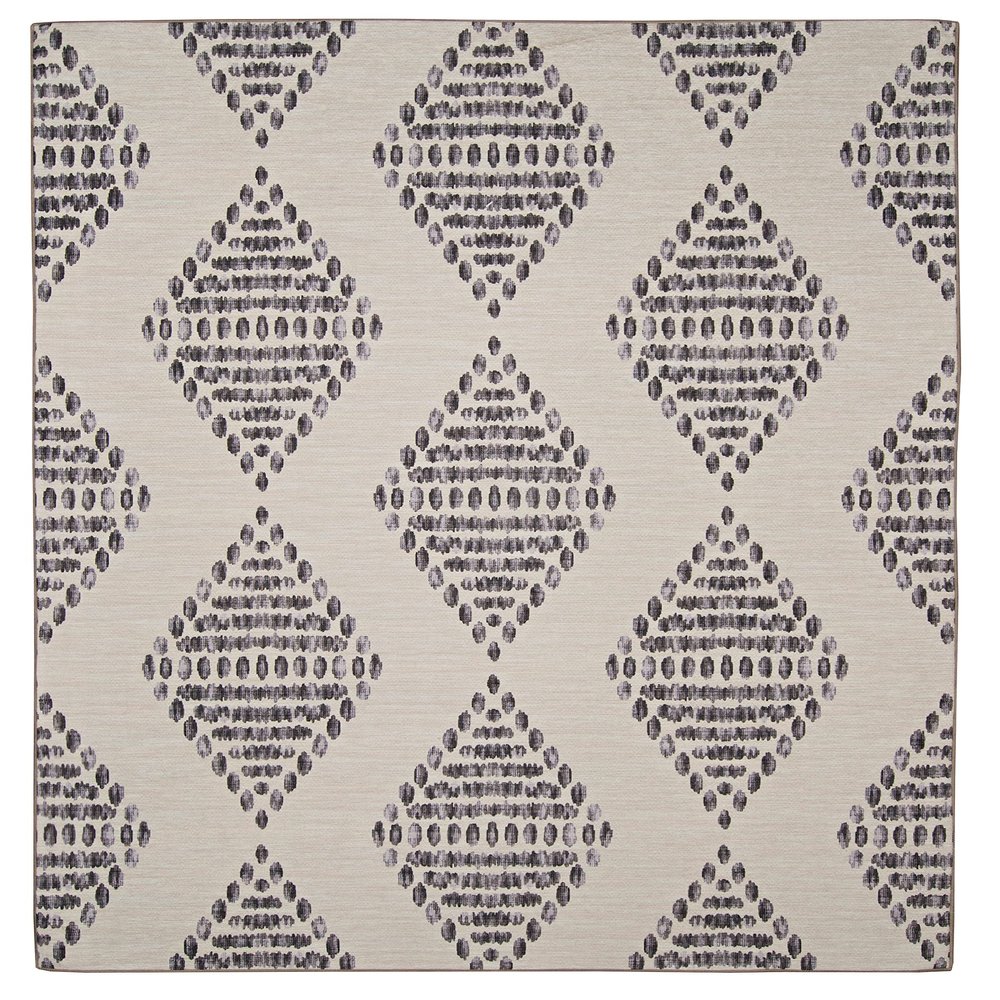 Linon The Anywhere Indoor Outdoor Washable Sapelo Ivory & Brown 2' X 3' Accent Rug