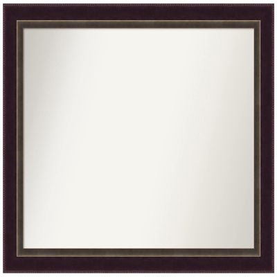 Amanti Art Bronze Bathroom Mirror for Over Sink, 26x32 Signore Bronze Rectangle Vanity Mirror, Large Traditional Wood Frame, Hangs Horizonally and Vertically, Bathroom Wall Decor, Non-Beveled Edge