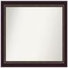 Amanti Art Bronze Bathroom Mirror for Over Sink, 26x32 Signore Bronze Rectangle Vanity Mirror, Large Traditional Wood Frame, Hangs Horizonally and Vertically, Bathroom Wall Decor, Non-Beveled Edge view 1