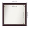 Amanti Art Bronze Bathroom Mirror for Over Sink, 26x32 Signore Bronze Rectangle Vanity Mirror, Large Traditional Wood Frame, Hangs Horizonally and Vertically, Bathroom Wall Decor, Non-Beveled Edge view 4