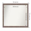 Amanti Art Brown Bathroom Mirror for Over Sink, 27x39 Noble Mocha Rectangle Vanity Mirror, Large Casual Frame, Hangs Horizonally and Vertically, Bathroom Wall Decor, Non-Beveled Edge view 4
