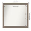 Amanti Art Brown Bathroom Mirror for Over Sink, 25x31 Eva Brown Narrow Rectangle Vanity Mirror, Large Country Rustic Frame, Hangs Horizonally and Vertically, Bathroom Wall Decor, Non-Beveled Edge view 4