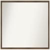 Amanti Art Bronze Bathroom Mirror for Over Sink, 23x29 Lucie Light Bronze Rectangle Vanity Mirror, Large Modern Wood Frame, Hangs Horizonally and Vertically, Bathroom Wall Decor, Non-Beveled Edge view 1