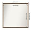 Amanti Art Bronze Bathroom Mirror for Over Sink, 23x29 Lucie Light Bronze Rectangle Vanity Mirror, Large Modern Wood Frame, Hangs Horizonally and Vertically, Bathroom Wall Decor, Non-Beveled Edge view 4