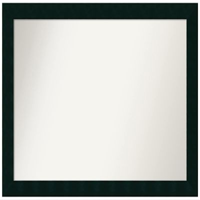 Amanti Art Black Bathroom Mirror for Over Sink, 28x40 Tribeca Black Rectangle Vanity Mirror, Large Modern Wood Frame, Hangs Horizonally and Vertically, Bathroom Wall Decor, Non-Beveled Edge