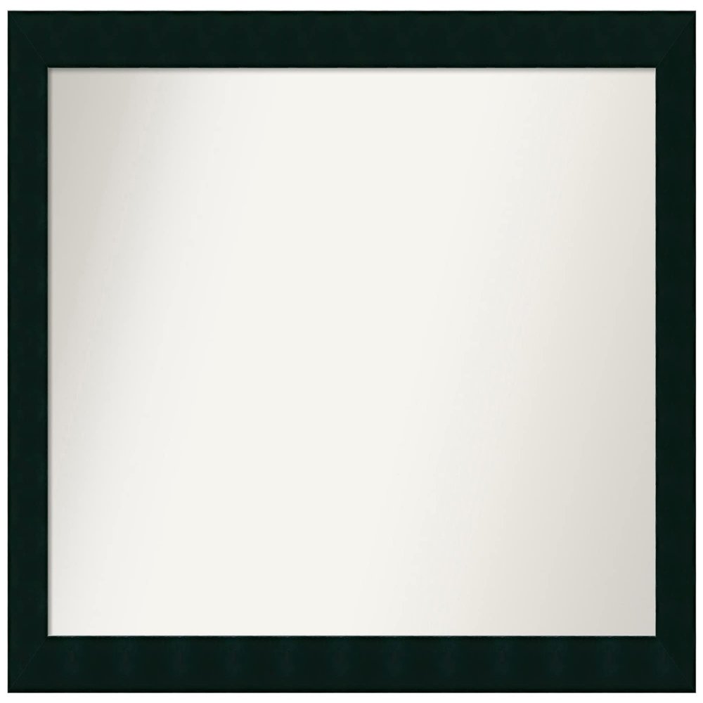 Amanti Art Black Bathroom Mirror for Over Sink, 28x40 Tribeca Black Rectangle Vanity Mirror, Large Modern Wood Frame, Hangs Horizonally and Vertically, Bathroom Wall Decor, Non-Beveled Edge