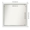 Amanti Art White Bathroom Mirror for Over Sink, 25x31 Eva White Silver Narrow Rectangle Vanity Mirror, Large Modern Frame, Hangs Horizonally and Vertically, Bathroom Wall Decor, Non-Beveled Edge view 4