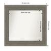 Amanti Art Grey Bathroom Mirror for Over Sink, 29x35 Fencepost Grey Rectangle Vanity Mirror, Large Country Rustic Wood Frame, Hangs Horizonally and Vertically, Bathroom Wall Decor, Non-Beveled Edge view 4