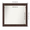 Amanti Art Brown Bathroom Mirror for Over Sink, 29x41 Wildwood Brown Rectangle Vanity Mirror, Large Country Rustic Frame, Hangs Horizonally and Vertically, Bathroom Wall Decor, Non-Beveled Edge view 4