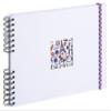 EXACOMPTA - Ref 15132E - FRENCH'CLASS Spiral Bound Photo Album - 150 Photos - 50 White Pages - Format 32 x 22 cm - White Cover in Laminated Paper with Elastic Closure view 1