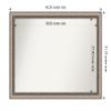 Amanti Art Silver Bathroom Mirror for Over Sink, 31x42 Lyla Ornate Silver Rectangle Vanity Mirror, X-Large Traditional Frame, Hangs Horizonally and Vertically, Bathroom Wall Decor, Non-Beveled Edge view 4