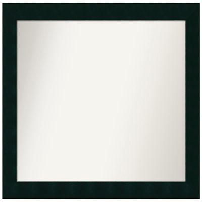 Amanti Art Black Wall Mirror 26x32 Tribeca Black Rectangle Bathroom Mirror for Wall Decor Living Room, Large Modern Wood Frame, Hangs Horizonally and Vertically, Bathroom Decor, Non-Beveled Edge