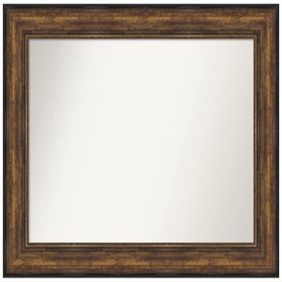 Amanti Art Bronze Wall Mirror 32x44 Ballroom Bronze Rectangle Bathroom Mirror for Wall Decor Living Room, Large Traditional Frame, Hangs Horizonally and Vertically, Bathroom Decor, Non-Beveled Edge